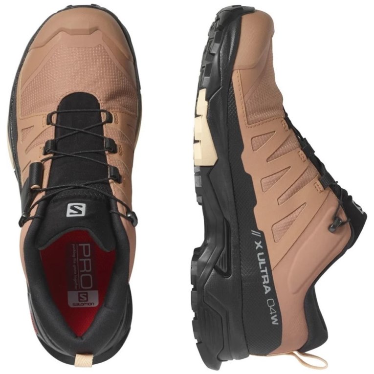 Brown / Black Salomon X Ultra 4 GTX Women's Hiking Shoes | IE UB7829